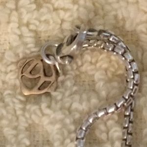 Practically New David Yurman 22” classic cable chain - sterling with 14kt logo
